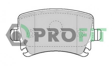 50001636 PROFIT Колодки тормозные задние (17.0mm) VW Passat 1.6FSI,1.9-2.0TDI 05