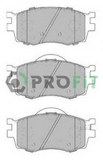 50001905 PROFIT КОЛОДКИ ТОРМОЗНЫЕ ПЕРЕДНИЕ KIA RIO III 04.07-,HYUNDAI ACCENT VERNA 06-