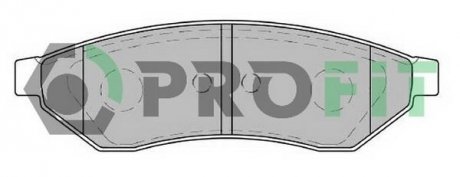 50001986 PROFIT Колодки тормозные дискові
