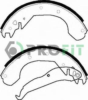 50010199 PROFIT Колодки тормозные барабанные