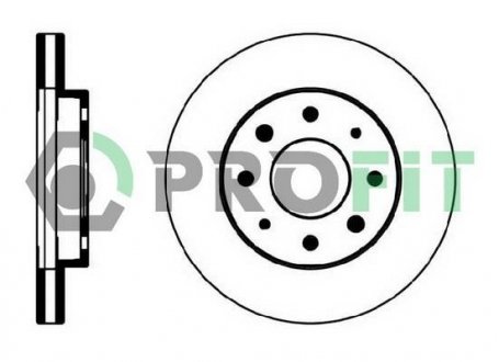 50100885 PROFIT Диск тормозной