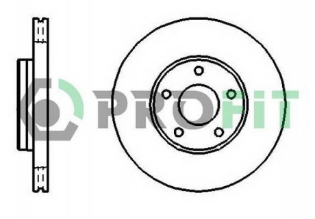 50101222 PROFIT Диск тормозной