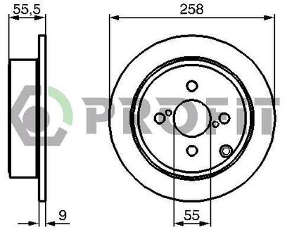 Диск гальмівний PROFIT 5010-1419