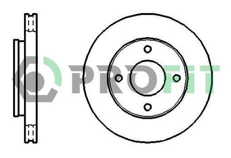 5010-1621 PROFIT Диск тормозной