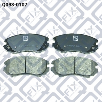 Q0930107 Q-FIX КОЛОДКИ ГАЛЬМІВ ПЕРЕДН HYUNDAI SONATA (EF) 01.04-0