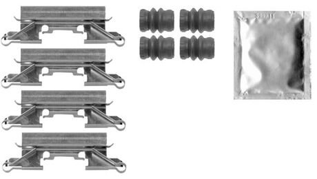 1090002 QUICK BRAKE Комплектующие колодки дискового тормоза