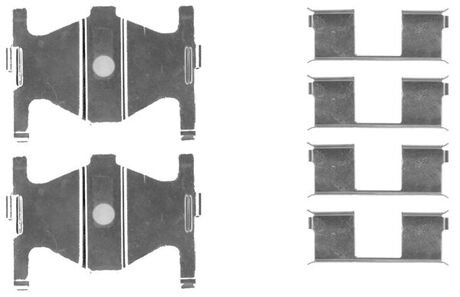 109-1754 QUICK BRAKE Комплектующие колодки дискового тормоза