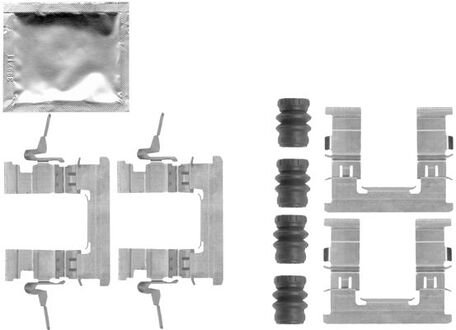109-1853 QUICK BRAKE Комплектующие колодки дискового тормоза