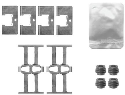 109-1863 QUICK BRAKE Монтажный комплект тормозных колодок