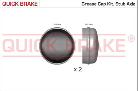 Пилозахисні ковпачки для ступиці QUICK BRAKE 9821K