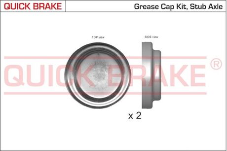 9824K QUICK BRAKE 9824K QUICK BRAKE Пилозахисні ковпачки для ступиці