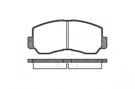 0094.40 REMSA 094 40=572299B=FDB634 КОЛОДКИ ДИСКОВЫЕ П MITSU