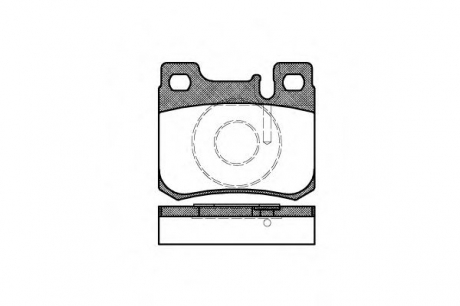 0157 20 REMSA Тормозные колодки зад. дискові Mercedes C-Series (W202)/190-Series (W201)/300-Series (W124)/200-Series (W124) (85-00)