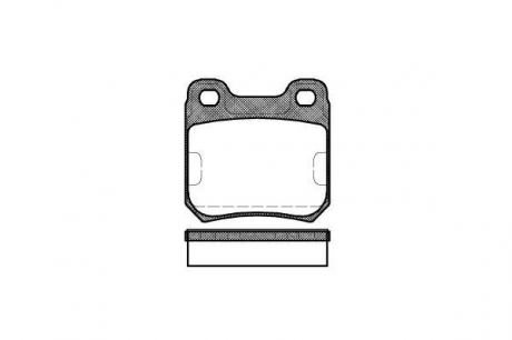 0239.10 REMSA Колодка торм. диск. opel omega a задн. (пр-во remsa)