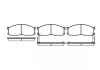 Колодка торм. диск. kia besta 02.1996-,mazda e 2000,2200 01.1984- передн. (пр-во remsa) 0244.02