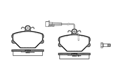 FIAT гальмівні колодки передн.Tipo,Tempra REMSA 0264.02