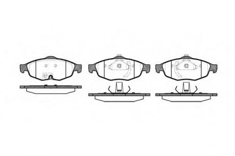 0812.02 REMSA Перед. тормозные колодки Chrysler/Dodge