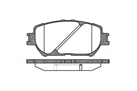 0884.00 REMSA Колодка торм. диск. toyota camry, передн. (пр-во remsa)