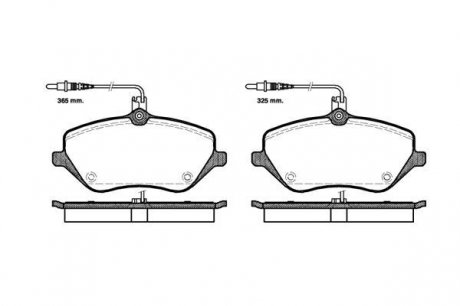 Колодки тормозные citroen c5 c6 peugeot 407 607 2.0-3.0 00- передние REMSA 1101.04