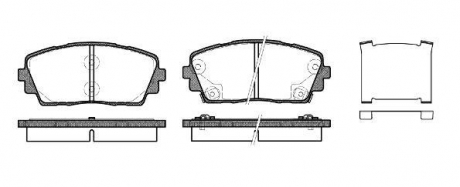 1481.02 REMSA Колодки пер KIA PICANTO NEW(11-)