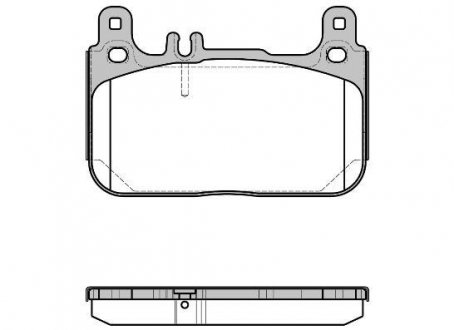 1622.00 REMSA 1622 00_колодки дисковые задние mb slk r172 2.0-3.5 11>