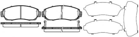 Колодки тормозные дисковые передние, комплект HONDA CR-V III i-VTEC, 2.2 i-CTDi 07- Odyssey 11- ROADHOUSE 21171.12