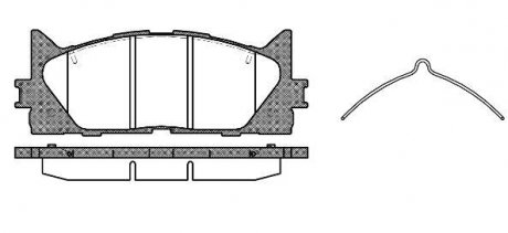 21233.00 ROADHOUSE Гальмiвнi колодки переднi (Toyota Camry 06-)