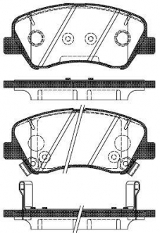 2148802 ROADHOUSE Тормозные колодки дискові HYUNDAI/KIA Accent/Rio "