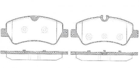 2152100 ROADHOUSE Колодки задние, 2.2TDCi, Ford Custom 12- (тип Bosch)