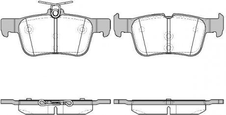 2155142 ROADHOUSE KLOCKI HAMULCOWE FORD MONDEO/KUGA/GALAXY 14> 16MM TYL SZT ROADHOUSE