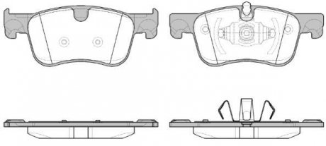 2158000 ROADHOUSE Дисковые тормозные колодки C4 PICASSO II 13- (для дисков 283мм)