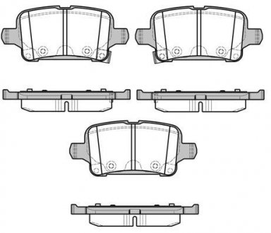 2162802 ROADHOUSE KLOCKI HAMULCOWE OPEL ASTRA K 15> TYL 17MM Z CZUJN. KPL ROADHOUSE