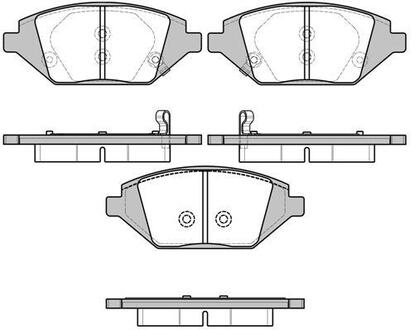 2168602 ROADHOUSE Колодки тормозные дисковые, к-кт.