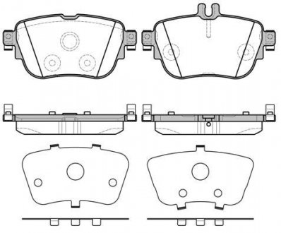 2169900 ROADHOUSE KLOCKI HAMULCOWE MERCEDES E-KLASA W213/C238 16.7MM TYL Z CZUJ. SZT ROADHOUSE