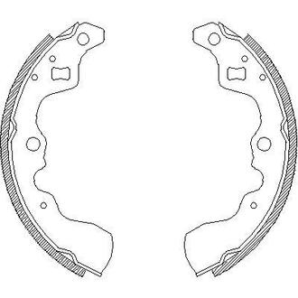 4132.00 ROADHOUSE Тормозные колодки барабанные, к-кт.