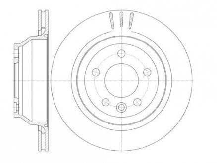 6116010 ROADHOUSE Диск тормозной задний, (R16 3.2т.) R17 03-/Touareg 02-10