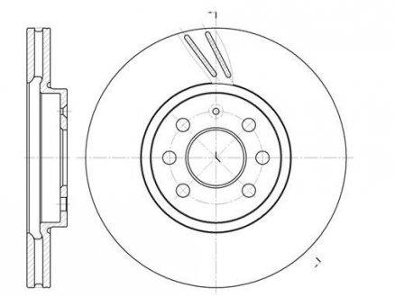 6684.10 ROADHOUSE Диск тормозной Opel Astra H