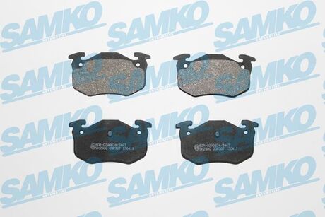 5SP307 SAMKO Тормозные колодки, дискове гальмо (набір)