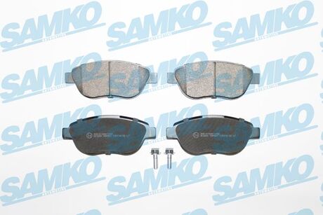 5SP807 SAMKO Колодки тормозные передние 01- (тип Bosch) ESP/Doblo