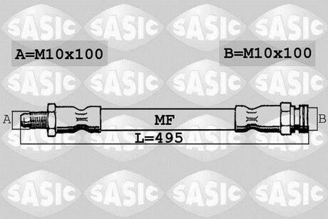 6600016 SASIC Шланг тормозной