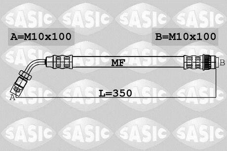 6604019 SASIC Шланг тормозной