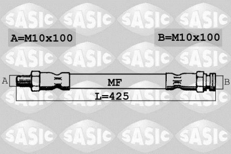 6606017 SASIC Тормозной шланг