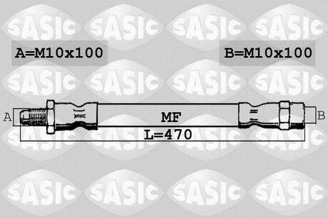 SBH0180 SASIC Шланг тормозной