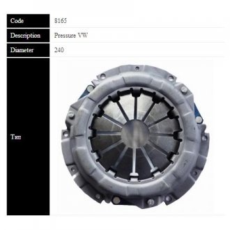 8165 ST Sassone SASSONE VW Корзина сцепления LT28-46 2.5TDI