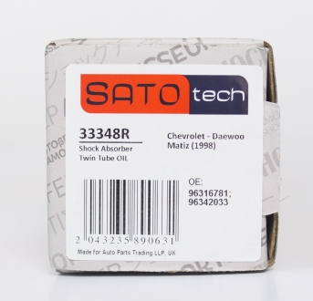 33348R SATO TECH SATO Амортизатор DAEWOO MATIZ 4.98- масл.