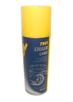 7901 SCT / Mannol Смазка белая синтетическая для вело/мото цепей MANNOL Chain Lube (аэрозоль), 200мл.