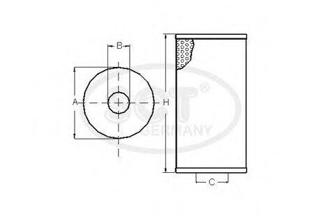 SH425L SCT / Mannol Фильтр масляный BMW 3 (E46) 318 d/td (01-05) (SH 425 L) SCT