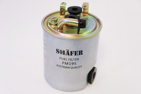 FM195 SHAFER Фильтр топливный MB Sprinter, 2.7D, 00- (c отверстием под датчик)