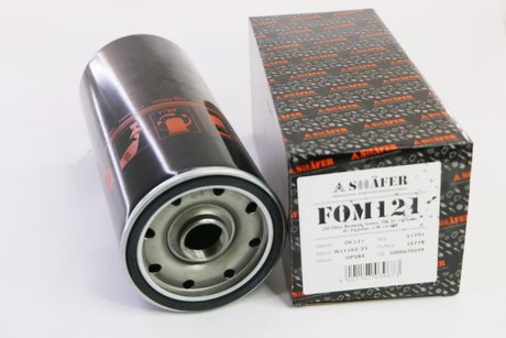 FOM121 SHAFER Фильтр масляний Renault, Volvo, TIR, D=109mm, H=263mm, 1/8-16 UN