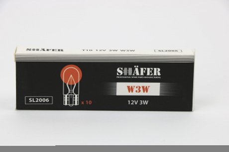 SL2006 SHAFER Лампа накаливания 12V 3W W3W